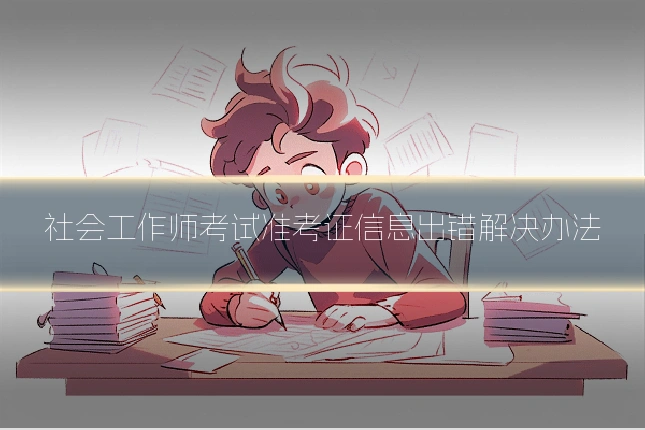 社会工作师考试准考证信息出错解决办法