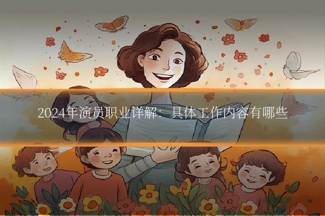 2024年演员职业详解：具体工作内容有哪些