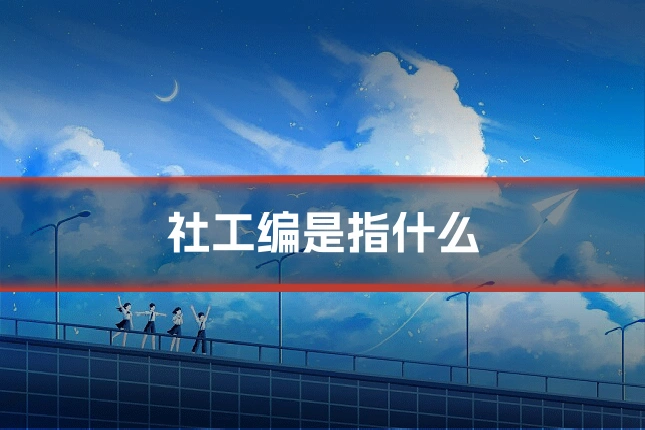社工编是指什么