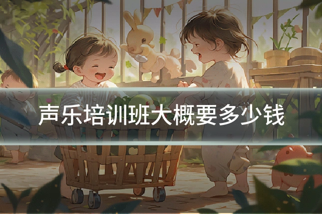 声乐培训班大概要多少钱