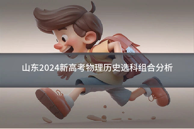 山东2024新高考物理历史选科组合分析