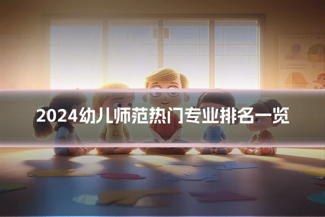 2024幼儿师范热门专业排名一览