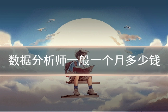 数据分析师一般一个月多少钱