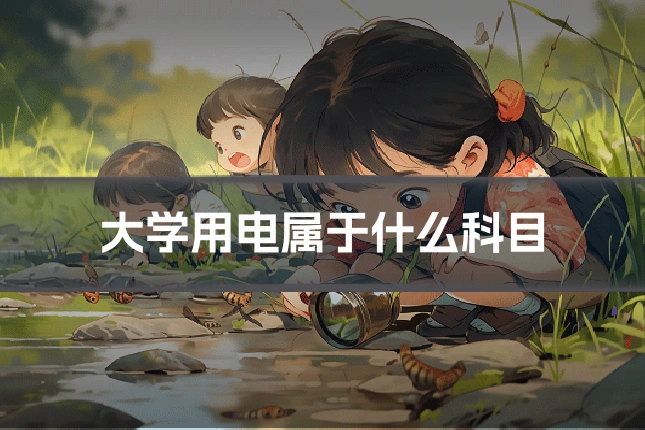 大学用电属于什么科目