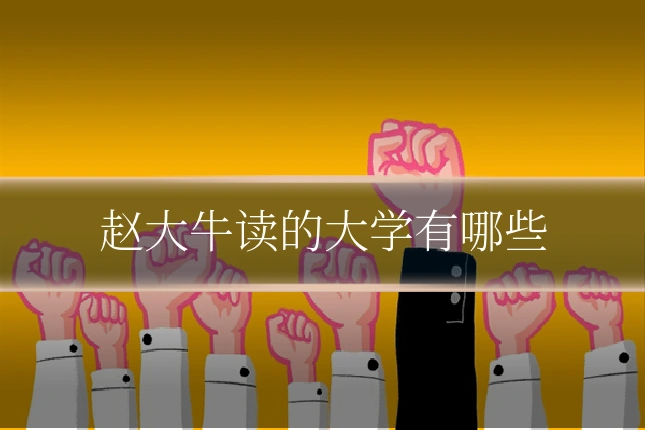 赵大牛读的大学有哪些