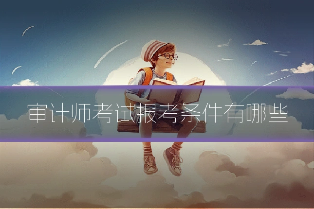 审计师考试报考条件有哪些