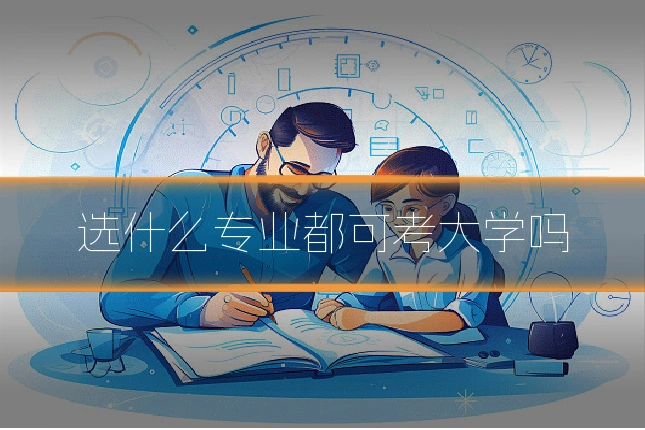 选什么专业都可考大学吗