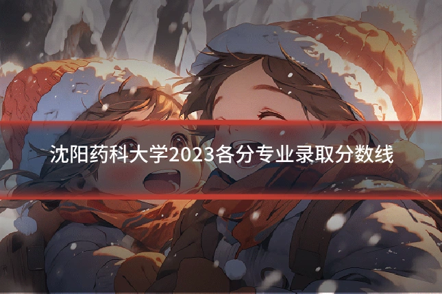 沈阳药科大学2023各分专业录取分数线