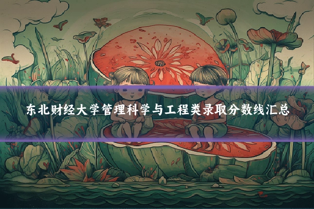 东北财经大学管理科学与工程类录取分数线汇总