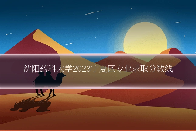 沈阳药科大学2023宁夏区专业录取分数线