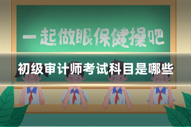 初级审计师考试科目是哪些