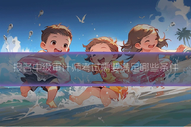 报名中级审计师考试需要满足哪些条件