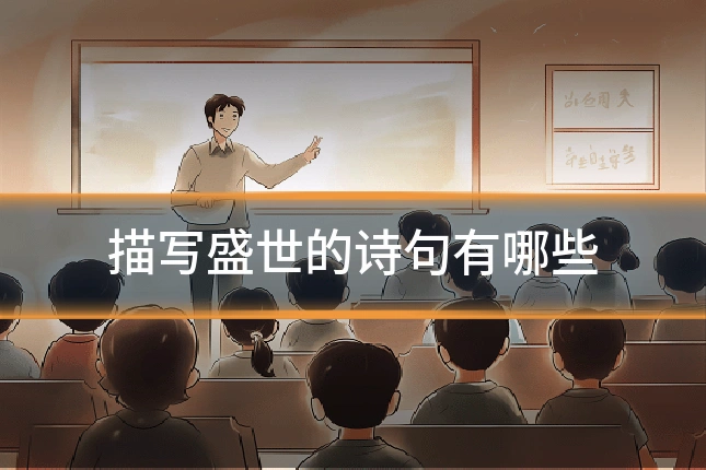 描写盛世的诗句有哪些