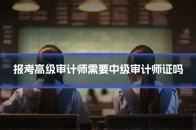 报考高级审计师需要中级审计师证吗