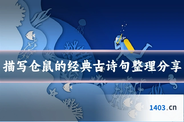 描写仓鼠的经典古诗句整理分享