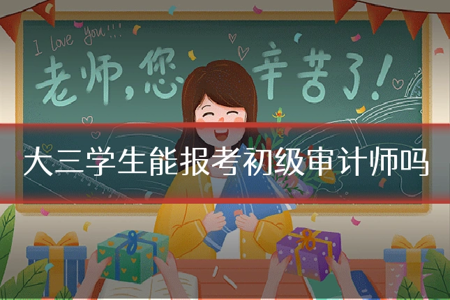 大三学生能报考初级审计师吗