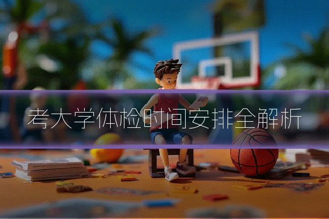 考大学体检时间安排全解析