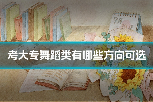 考大专舞蹈类有哪些方向可选