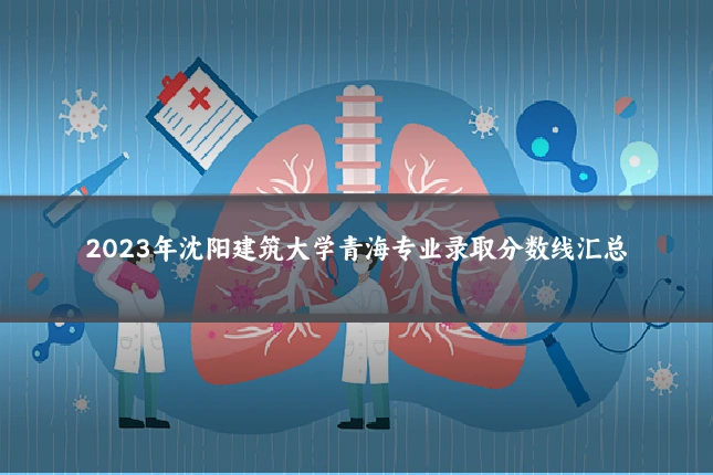 2023年沈阳建筑大学青海专业录取分数线汇总