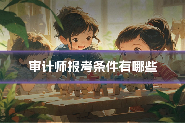 审计师报考条件有哪些
