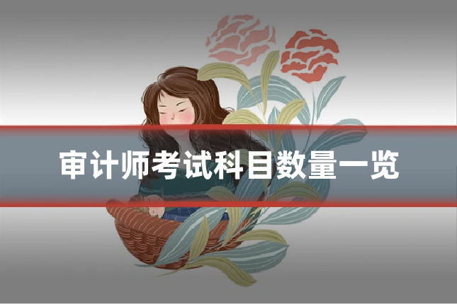 审计师考试科目数量一览