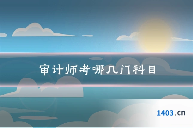 审计师考哪几门科目