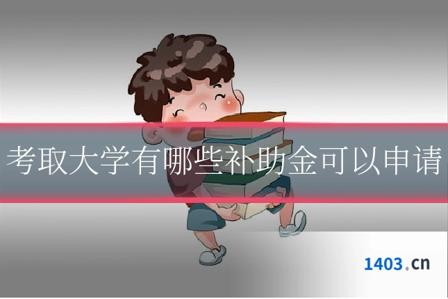 考取大学有哪些补助金可以申请
