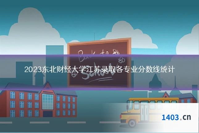 2023东北财经大学江苏录取各专业分数线统计