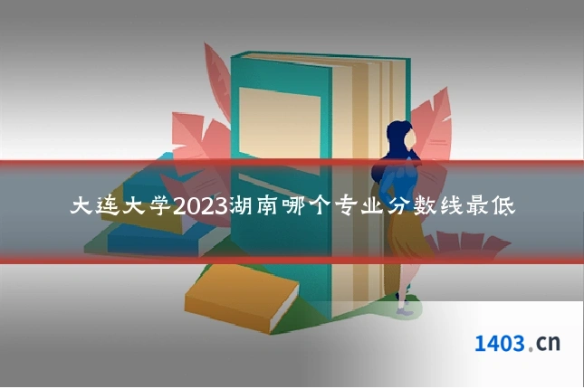 大连大学2023湖南哪个专业分数线最低
