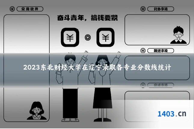 2023东北财经大学在辽宁录取各专业分数线统计