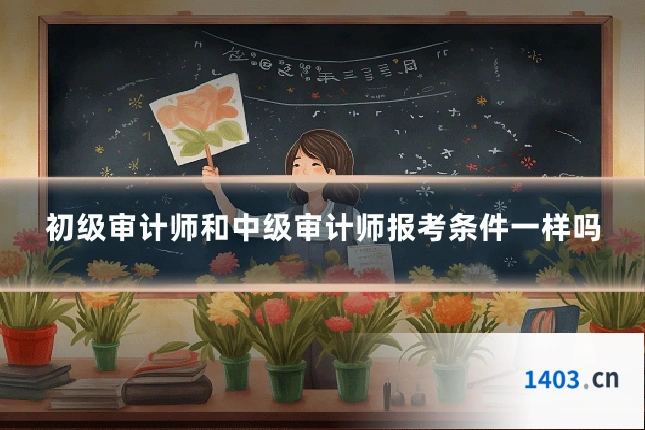 初级审计师和中级审计师报考条件一样吗