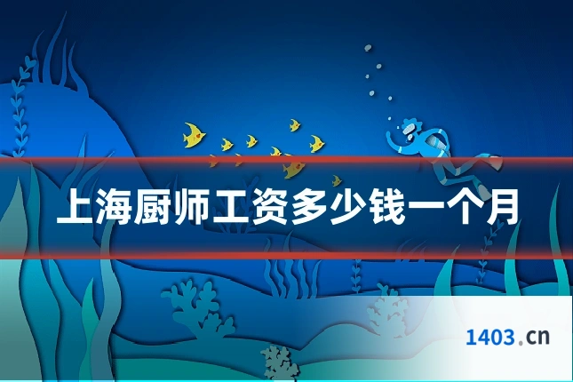 上海厨师工资多少钱一个月