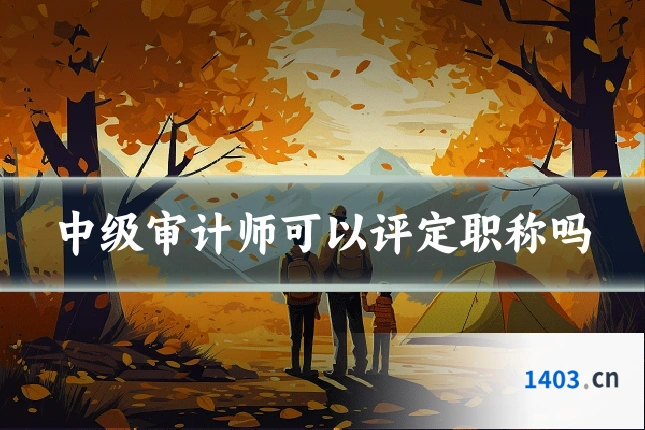 中级审计师可以评定职称吗