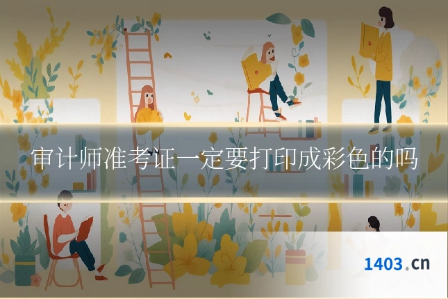 审计师准考证一定要打印成彩色的吗