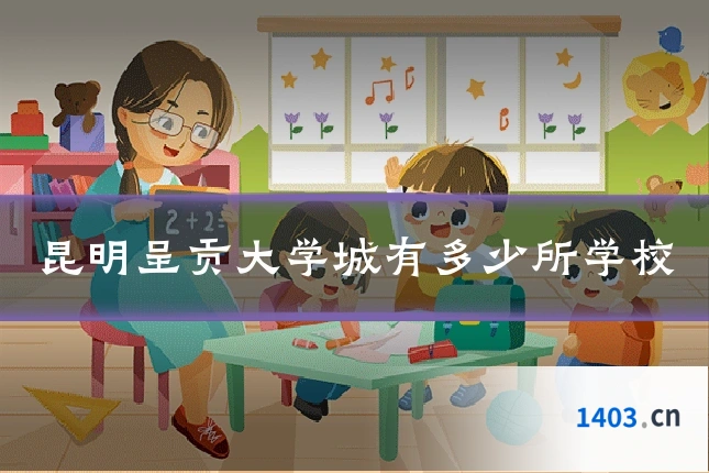 昆明呈贡大学城有多少所学校