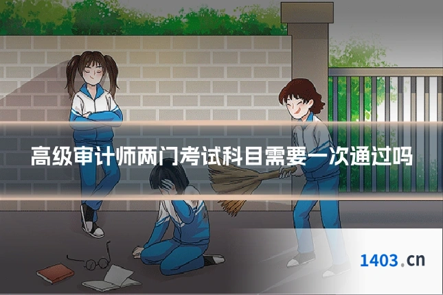 高级审计师两门考试科目需要一次通过吗