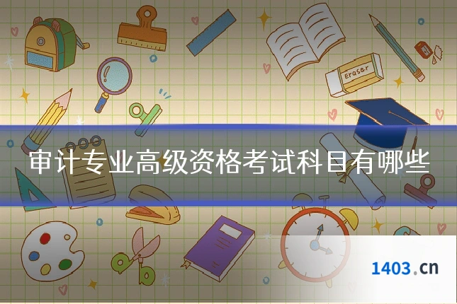 审计专业高级资格考试科目有哪些