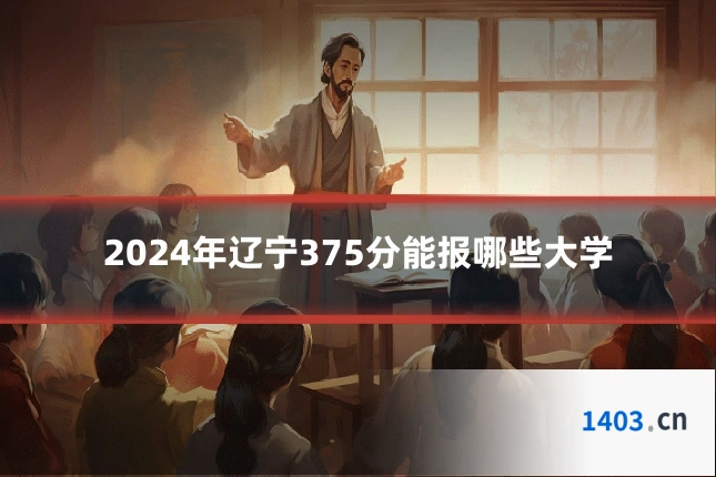 2024年辽宁375分能报哪些大学