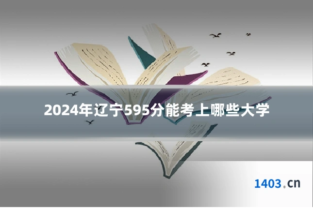 2024年辽宁595分能考上哪些大学