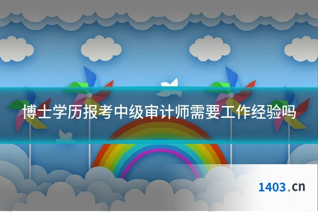 博士学历报考中级审计师需要工作经验吗