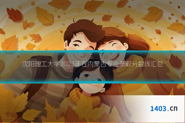 沈阳理工大学2023年在内蒙古专业录取分数线汇总