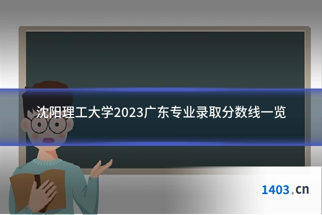 沈阳理工大学2023广东专业录取分数线一览