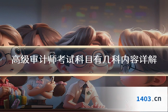 高级审计师考试科目有几科内容详解