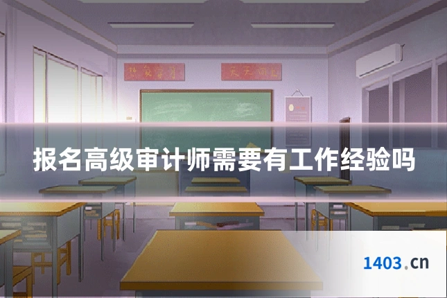 报名高级审计师需要有工作经验吗