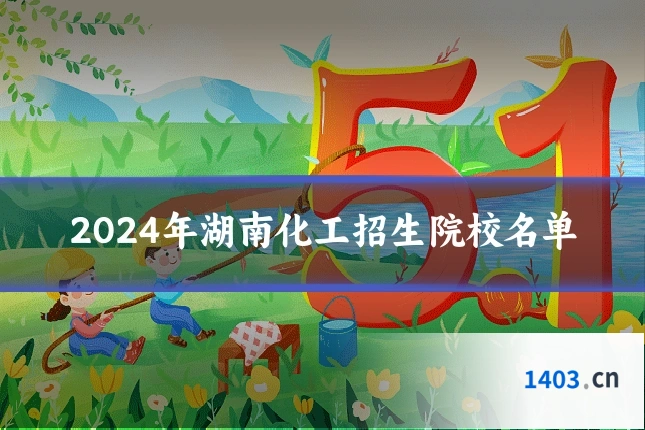 2024年湖南化工招生院校名单