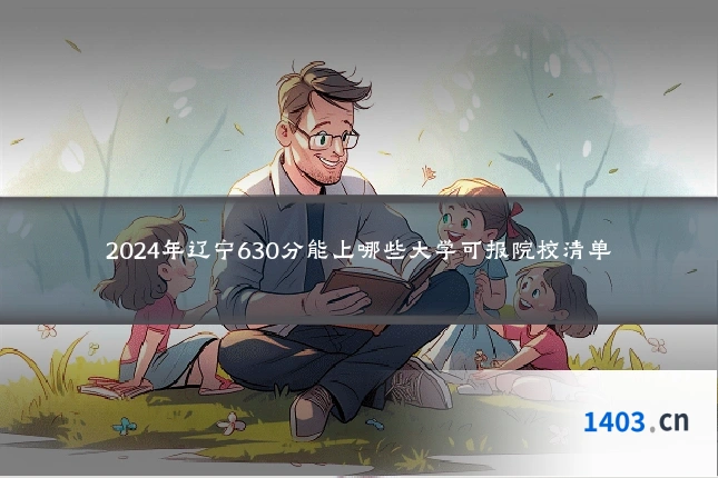 2024年辽宁630分能上哪些大学可报院校清单