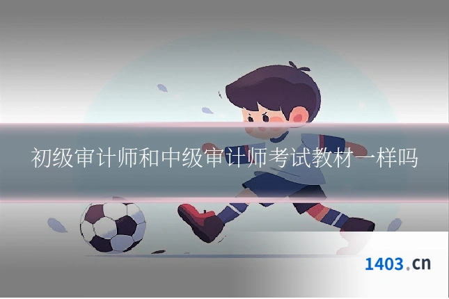 初级审计师和中级审计师考试教材一样吗
