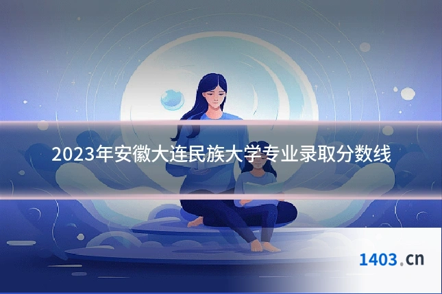 2023年安徽大连民族大学专业录取分数线