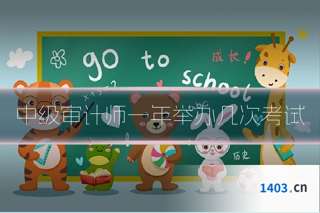 中级审计师一年举办几次考试