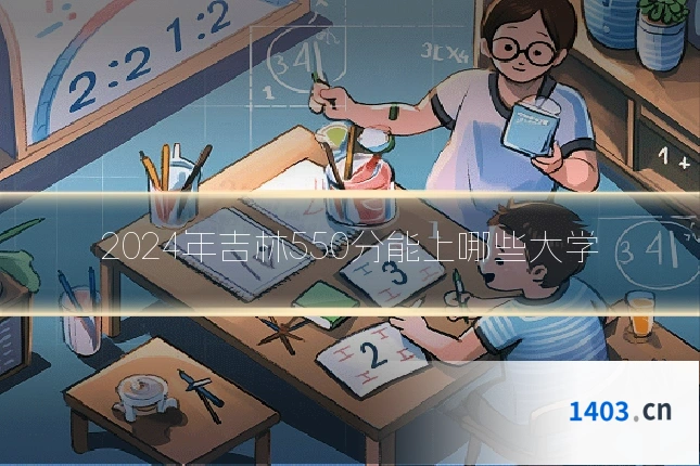 2024年吉林550分能上哪些大学